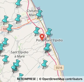 Mappa Via Giacomo Brodolini, 63821 Porto Sant'Elpidio FM, Italia (6.497)
