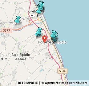 Mappa Via Giacomo Brodolini, 63821 Porto Sant'Elpidio FM, Italia (4.16688)