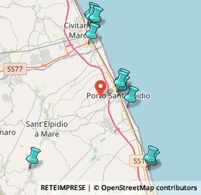 Mappa Via Giacomo Brodolini, 63821 Porto Sant'Elpidio FM, Italia (4.54909)