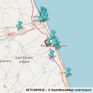 Mappa Via Giacomo Brodolini, 63821 Porto Sant'Elpidio FM, Italia (4.15786)