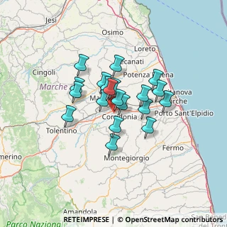 Mappa Contrada Fontelepre, 62014 Corridonia MC, Italia (9.637)