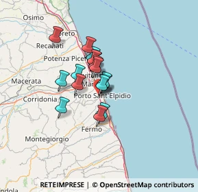 Mappa Via Luigi Einaudi, 63018 Porto Sant'Elpidio FM, Italia (8.6975)