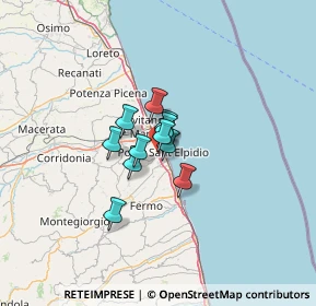 Mappa Via Luigi Einaudi, 63018 Porto Sant'Elpidio FM, Italia (6.64545)