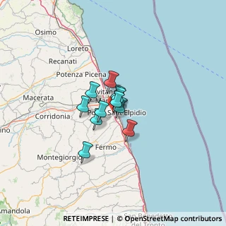Mappa Via Luigi Einaudi, 63821 Porto Sant'Elpidio FM, Italia (6.64545)