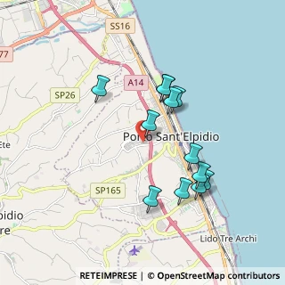 Mappa Via Luigi Einaudi, 63821 Porto Sant'Elpidio FM, Italia (1.72333)