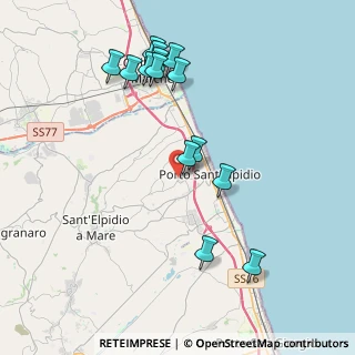 Mappa Via L. Mercantini, 63821 Porto Sant'Elpidio FM, Italia (4.27571)