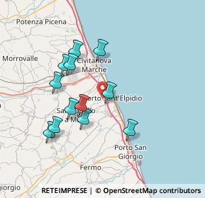 Mappa Via L. Mercantini, 63821 Porto Sant'Elpidio FM, Italia (6.88)