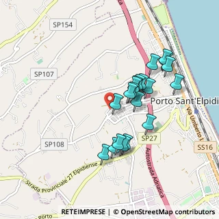 Mappa Via L. Mercantini, 63821 Porto Sant'Elpidio FM, Italia (0.8345)