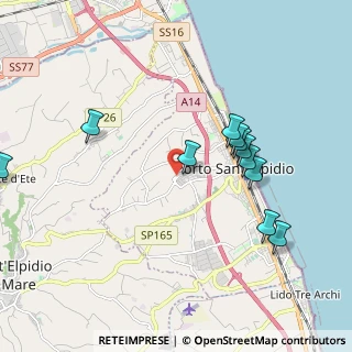 Mappa Via L. Mercantini, 63821 Porto Sant'Elpidio FM, Italia (2.06727)