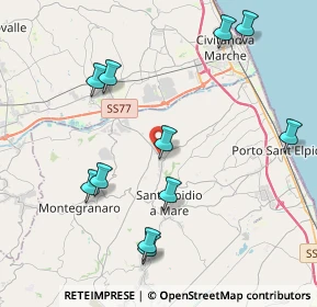 Mappa SP 8, 63811 Sant'Elpidio a Mare FM (4.62182)