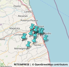 Mappa SP 8, 63811 Sant'Elpidio a Mare FM (6.81429)