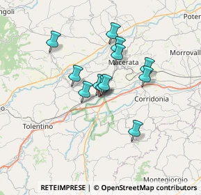 Mappa Via Gherardo Luciani, 62010 Casette Verdini MC, Italia (5.28583)