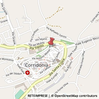 Mappa Via Antonio Mollari, 49, 62014 Corridonia, Macerata (Marche)