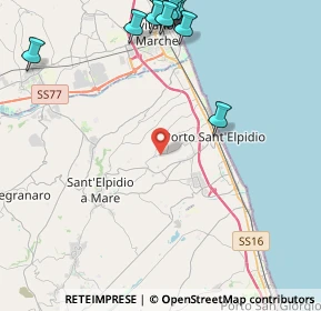 Mappa Strada Provinciale Corvese, 63821 Porto Sant'Elpidio FM, Italia (6.07909)