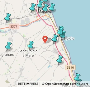 Mappa Strada Provinciale Corvese, 63821 Porto Sant'Elpidio FM, Italia (5.56688)