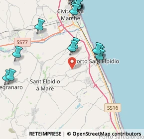 Mappa Strada Provinciale Corvese, 63821 Porto Sant'Elpidio FM, Italia (5.34)