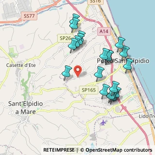 Mappa Strada Provinciale Corvese, 63821 Porto Sant'Elpidio FM, Italia (2.0395)