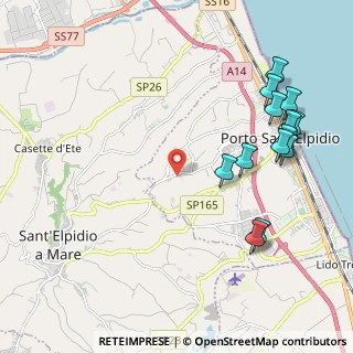 Mappa Strada Provinciale Corvese, 63821 Porto Sant'Elpidio FM, Italia (2.57308)