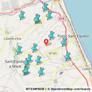 Mappa Strada Provinciale Corvese, 63821 Porto Sant'Elpidio FM, Italia (2.5375)