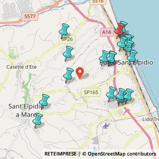 Mappa Strada Provinciale Corvese, 63821 Porto Sant'Elpidio FM, Italia (2.48)