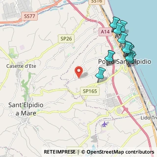 Mappa Strada Provinciale Corvese, 63821 Porto Sant'Elpidio FM, Italia (2.71133)