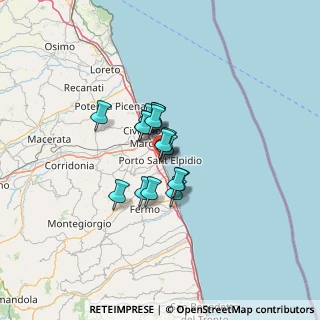Mappa Via Fratelli Cairoli, 63821 Porto Sant'Elpidio FM, Italia (7.56375)
