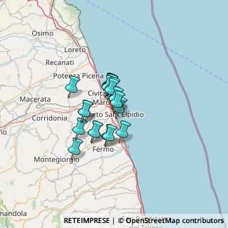 Mappa Via Fratelli Cairoli, 63821 Porto Sant'Elpidio FM, Italia (8.3055)