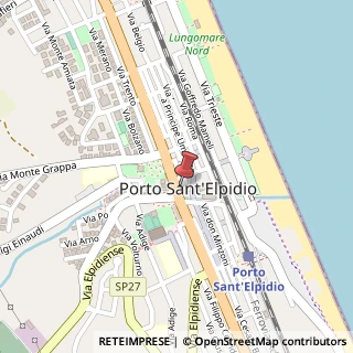 Mappa Piazza Giuseppe Garibaldi, 48, 63821 Porto Sant'Elpidio, Fermo (Marche)