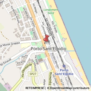 Mappa Via Umberto I, 548, 63018 Porto Sant'Elpidio, Fermo (Marche)