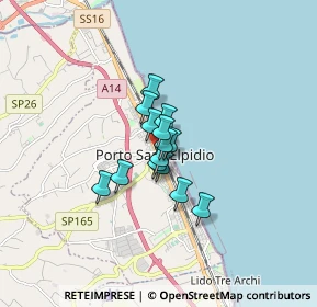 Mappa Via dei Mille, 63821 Porto Sant'Elpidio FM, Italia (0.89786)