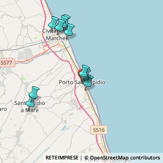 Mappa Via Fratelli Cairoli, 63821 Porto Sant'Elpidio FM, Italia (3.89364)