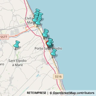 Mappa Via Fratelli Cairoli, 63821 Porto Sant'Elpidio FM, Italia (3.195)
