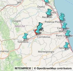 Mappa Via Jurij Gagarin, 62100 Macerata MC, Italia (16.79615)