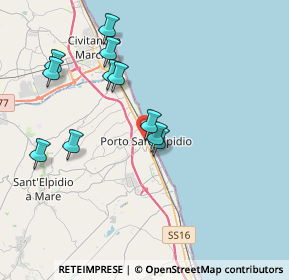 Mappa Via S. Giovanni Bosco, 63018 Porto Sant'Elpidio FM, Italia (3.81818)