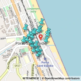 Mappa Via Goffredo Mameli, 63821 Porto Sant'Elpidio FM, Italia (0.165)