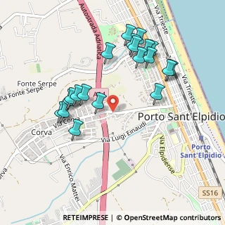 Mappa Via Malacaria, 63821 Porto Sant'Elpidio FM, Italia (0.5075)