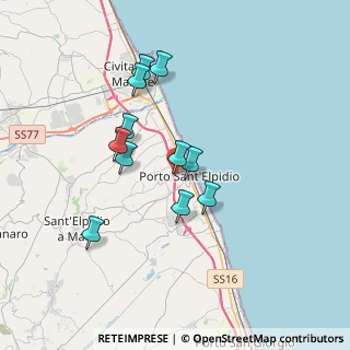 Mappa Via Malacaria, 63821 Porto Sant'Elpidio FM, Italia (3.14)