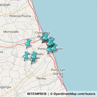 Mappa Via Malacaria, 63821 Porto Sant'Elpidio FM, Italia (4.0575)
