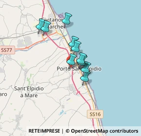 Mappa Via Palmiro Togliatti, 63821 Porto Sant'Elpidio FM, Italia (2.31)