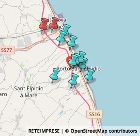 Mappa Via Palmiro Togliatti, 63821 Porto Sant'Elpidio FM, Italia (2.37083)