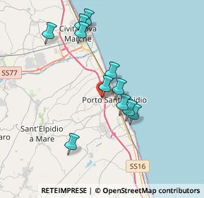 Mappa Via Palmiro Togliatti, 63821 Porto Sant'Elpidio FM, Italia (3.35)