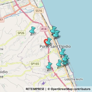 Mappa Via A. Vespucci, 63821 Porto Sant'Elpidio FM, Italia (1.73667)