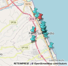 Mappa Via A. Vespucci, 63821 Porto Sant'Elpidio FM, Italia (1.26389)