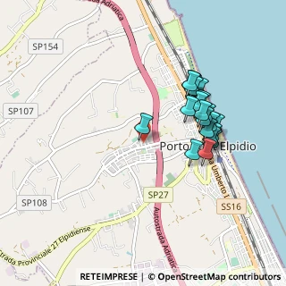 Mappa Via A. Vespucci, 63821 Porto Sant'Elpidio FM, Italia (0.897)