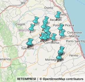 Mappa 62100 Sforzacosta MC, Italia (11.139)