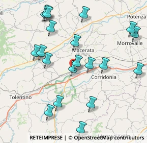 Mappa Via Martin Luther King, 62100 Sforzacosta MC, Italia (9.228)