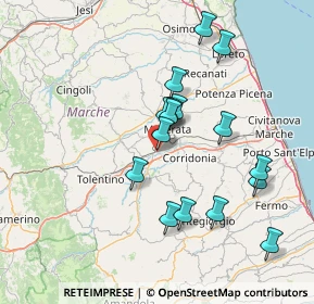 Mappa Via Martin Luther King, 62100 Sforzacosta MC, Italia (14.08625)