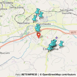 Mappa Via Enrico Mattei, 62014 Montecassiano MC, Italia (1.87167)