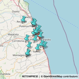 Mappa Via Corva, 63018 Porto Sant'Elpidio FM, Italia (10.89824)