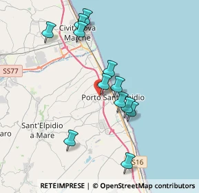 Mappa Via Luigi Settembrini, 63821 Porto Sant'Elpidio FM, Italia (3.63583)